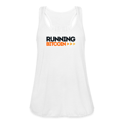 Running Bitcoin / Womens Bitcoin Tank Top - Nikki Nakamoto - The Orange Habit