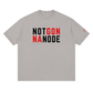 SVRN Society - Not Gonna Node light gray oversized drop shoulder unisex Bitcoin T-shirt