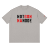 SVRN Society - Not Gonna Node light gray oversized drop shoulder unisex Bitcoin T-shirt