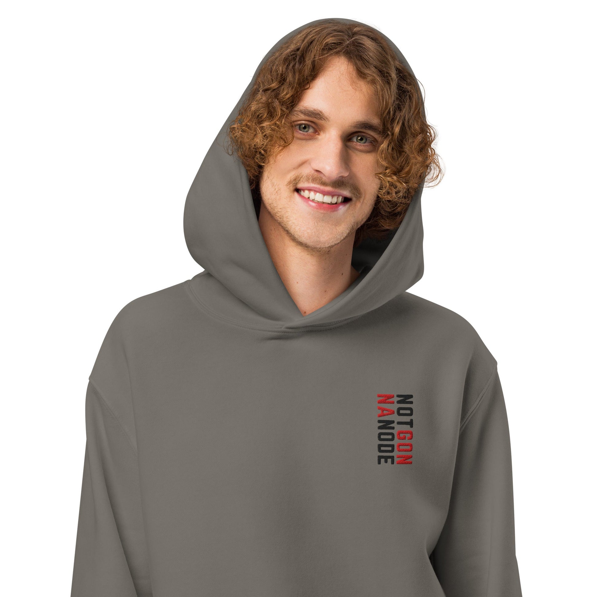 Not Gonna Node: Oversized Heavyweight Hoodie - SVRN Society