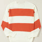 Boutique / Dropped Shoulder V-Neck Sweater - Orange Habit Boutique - The Orange Habit