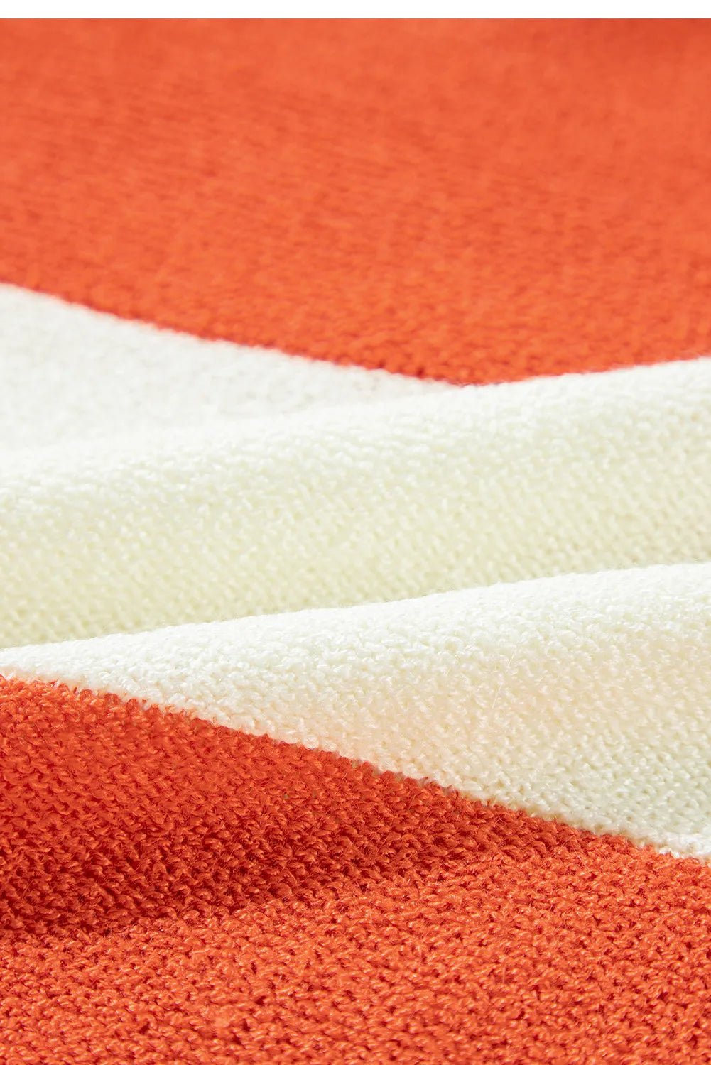 Boutique / Dropped Shoulder V-Neck Sweater - Orange Habit Boutique - The Orange Habit