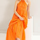 Boutique / Orange Halter Neck Cover Up Maxi Dress - Orange Habit Boutique - The Orange Habit