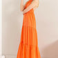 Boutique / Orange Halter Neck Cover Up Maxi Dress - Orange Habit Boutique - The Orange Habit