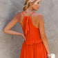 Boutique / Ruffled Sleeveless Tiered Maxi Dress with Pockets - Orange Habit Boutique - The Orange Habit