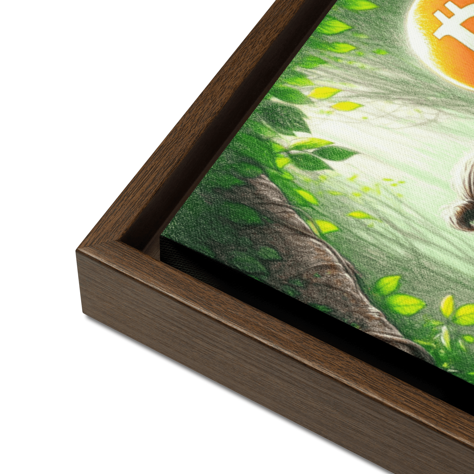 Bitcoin Art / Down The Rabbit Hole - Orange Habit Home - The Orange Habit
