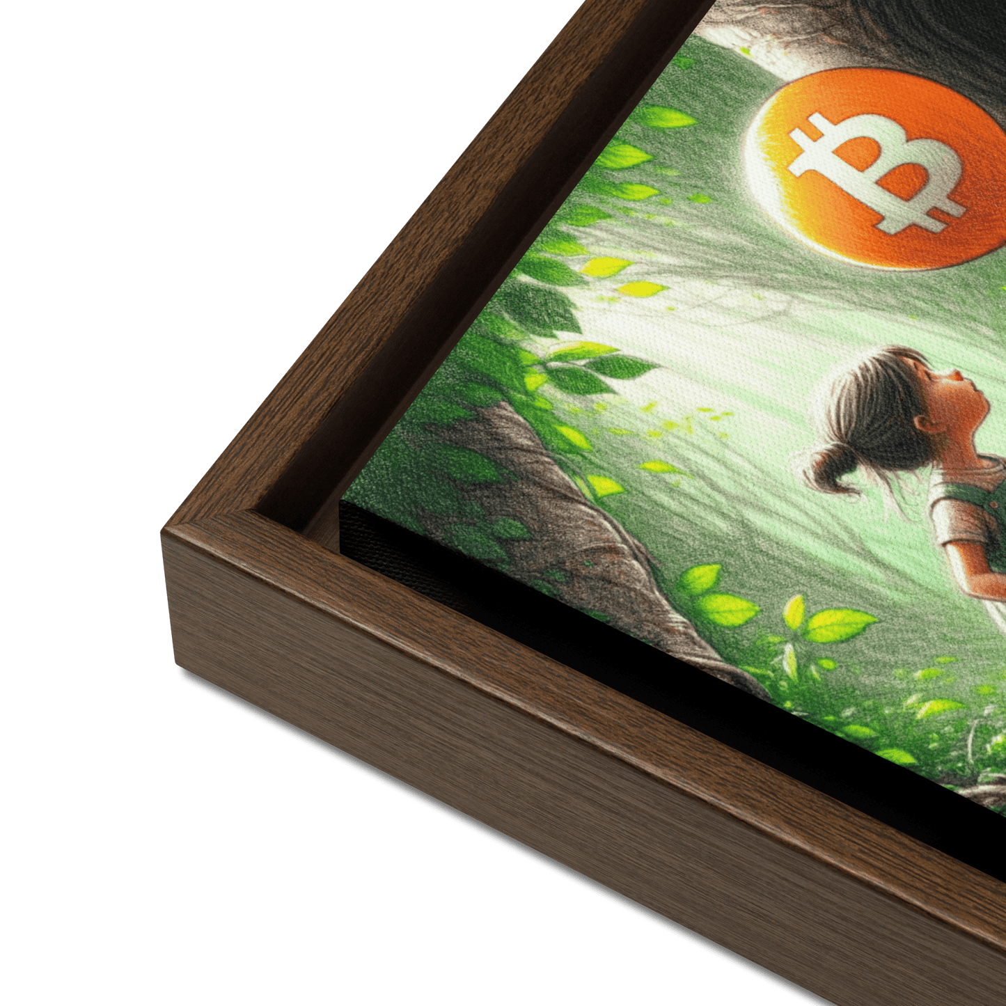 Bitcoin Art / Down The Rabbit Hole - Orange Habit Home - The Orange Habit