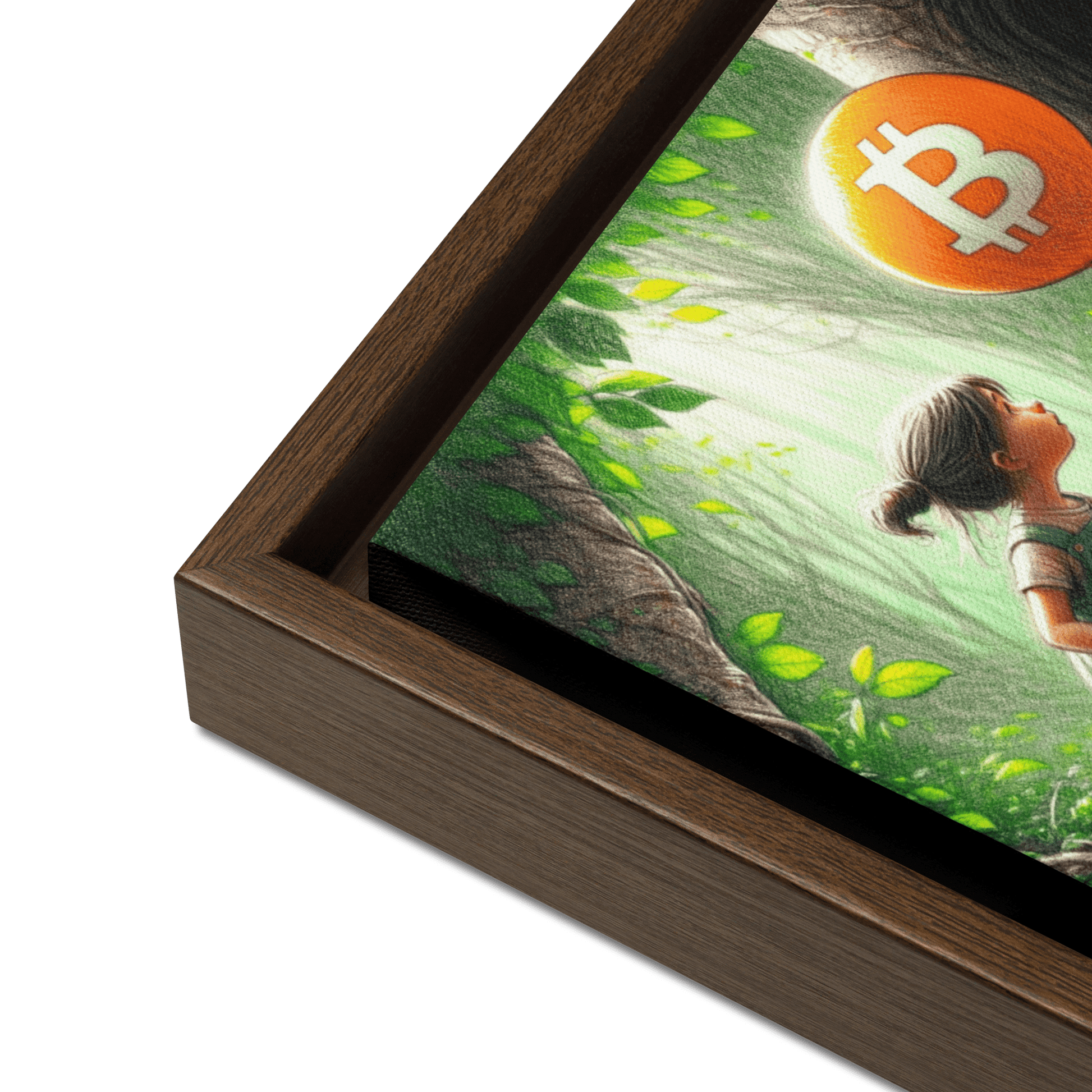 Bitcoin Art / Down The Rabbit Hole - Orange Habit Home - The Orange Habit