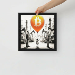 Bitcoin Art / Energy Reimagined - Orange Habit Home - The Orange Habit