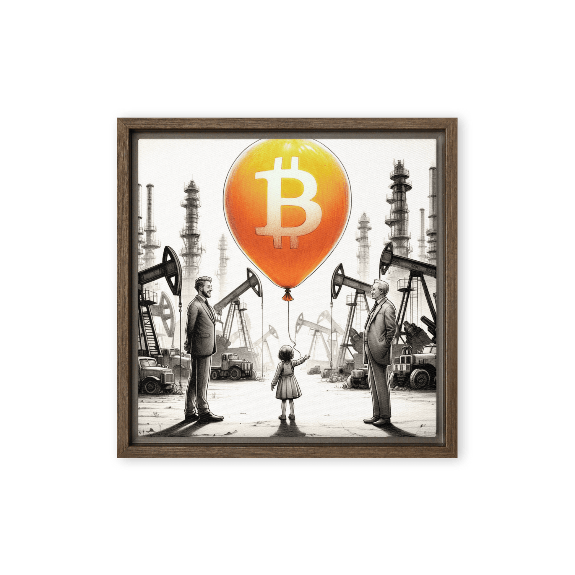 Bitcoin Art / Energy Reimagined - Orange Habit Home - The Orange Habit