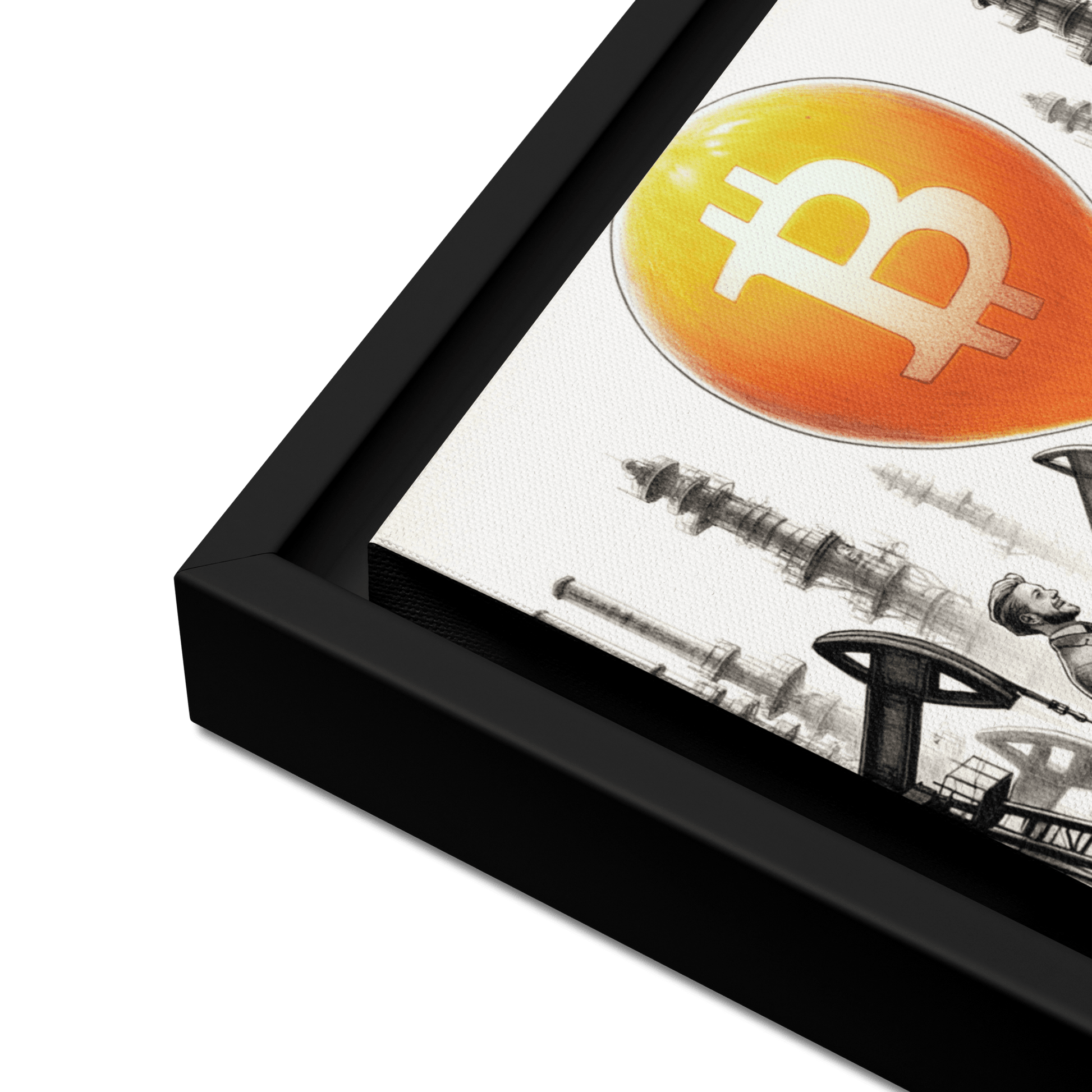 Bitcoin Art / Energy Reimagined - Orange Habit Home - The Orange Habit