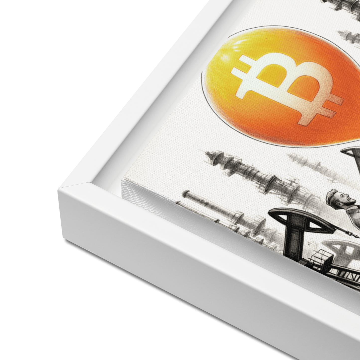 Bitcoin Art / Energy Reimagined - Orange Habit Home - The Orange Habit
