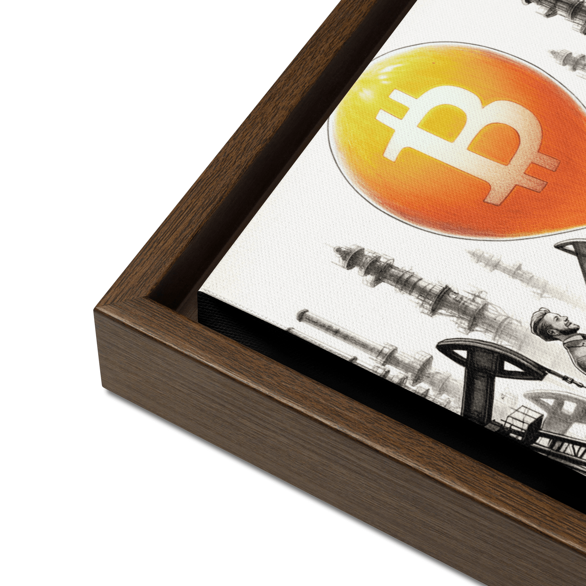 Bitcoin Art / Energy Reimagined - Orange Habit Home - The Orange Habit