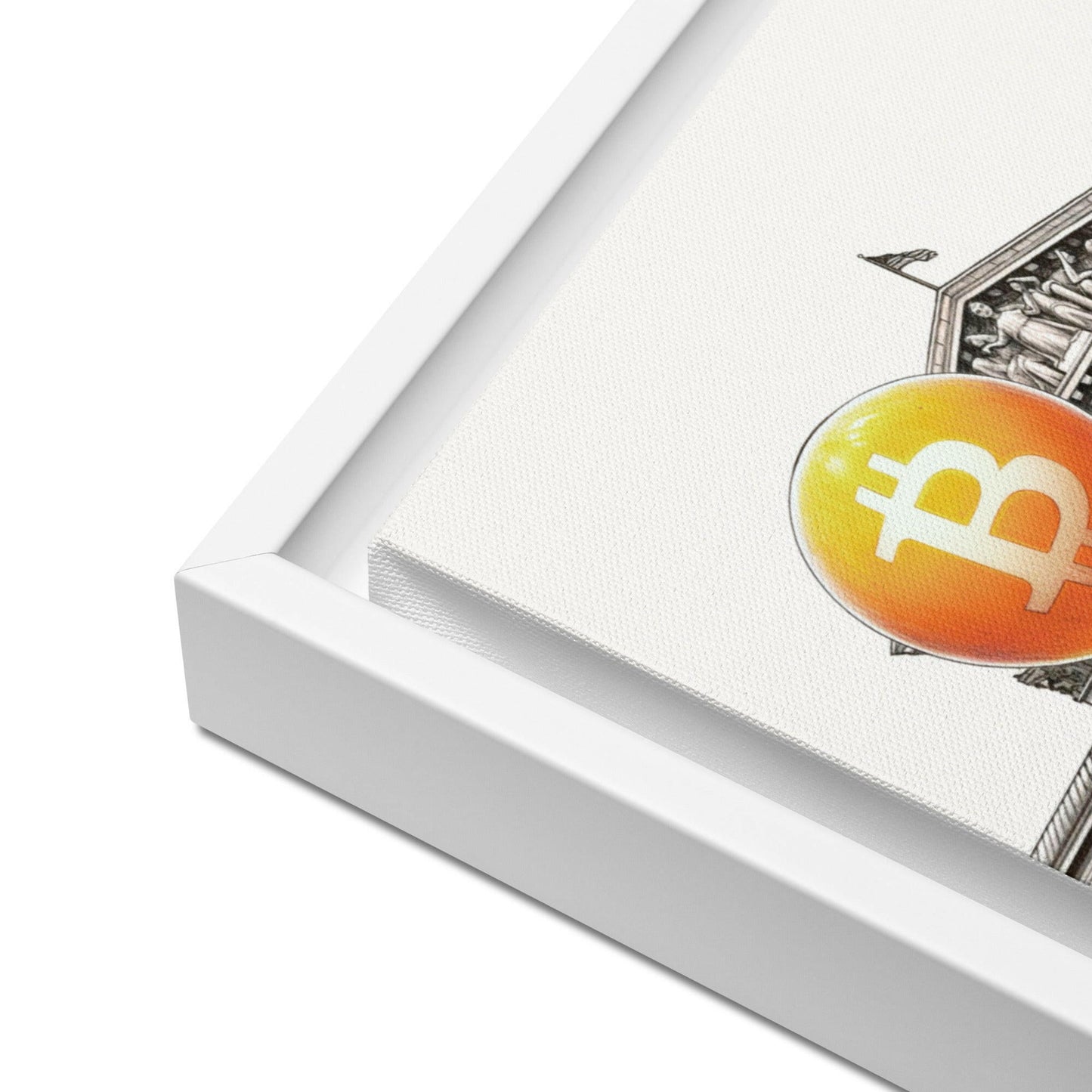 Bitcoin Art / Outside The System - Orange Habit Home - The Orange Habit