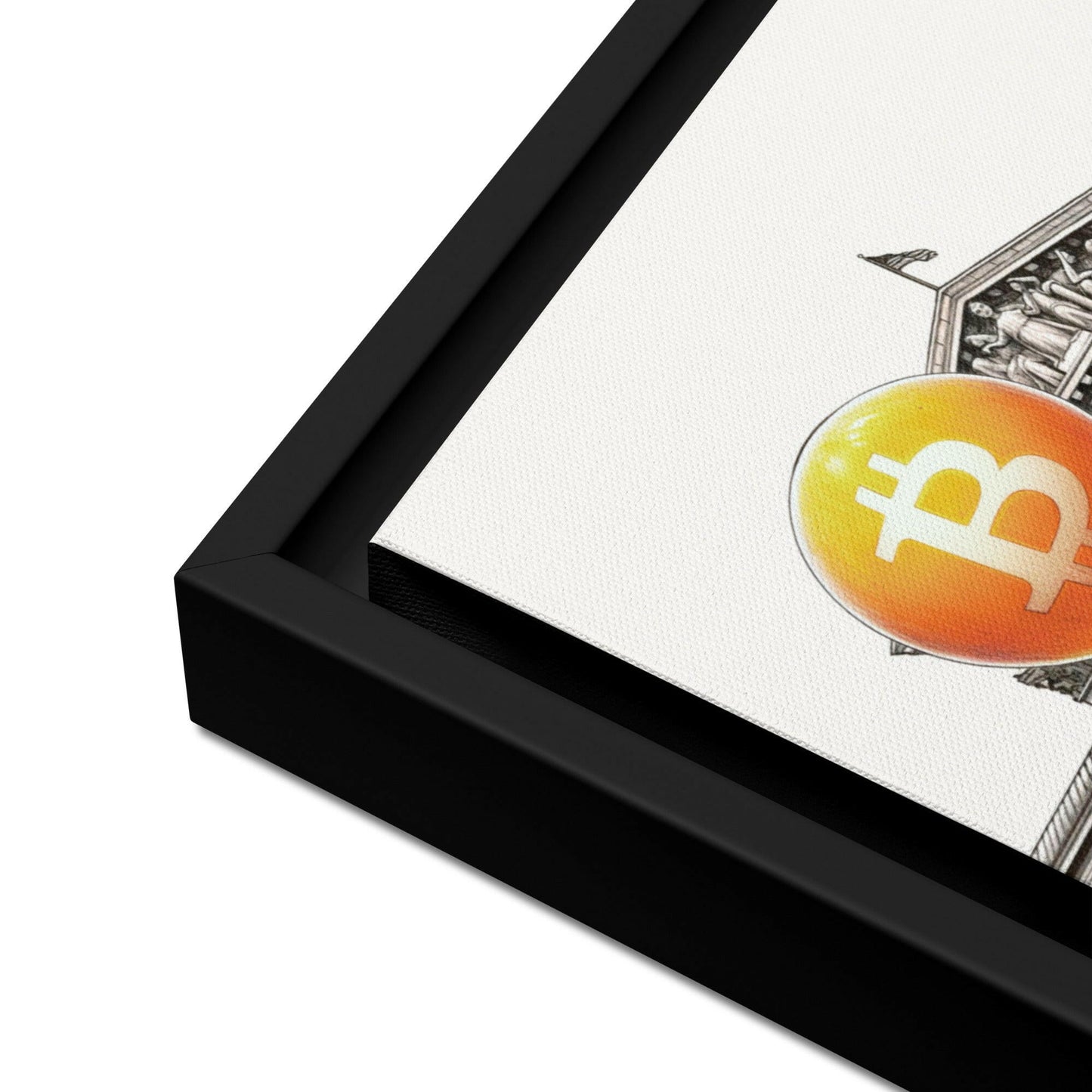 Bitcoin Art / Outside The System - Orange Habit Home - The Orange Habit
