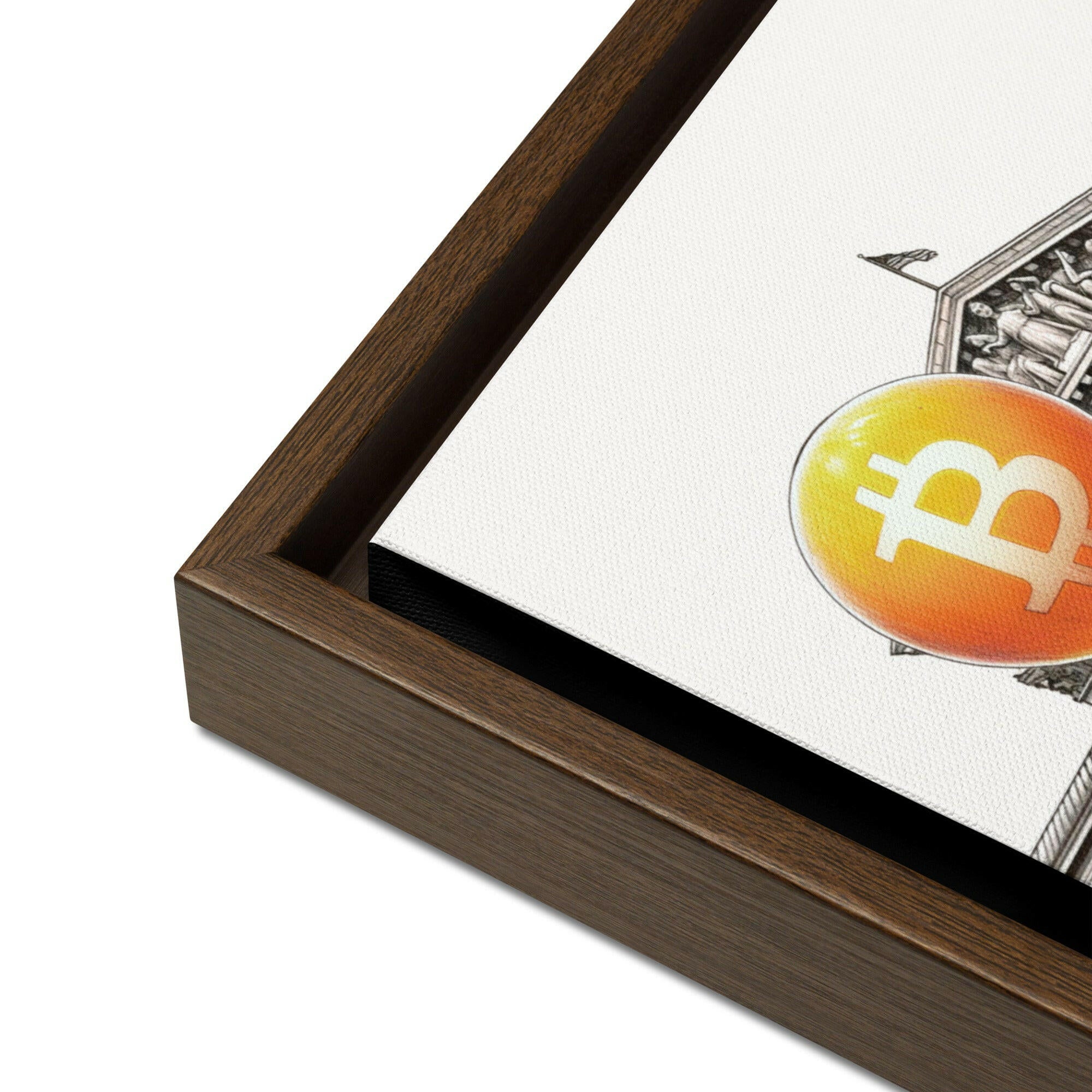 Bitcoin Art / Outside The System - Orange Habit Home - The Orange Habit