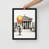 Bitcoin Art / Outside The System - Orange Habit Home - The Orange Habit