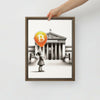 Bitcoin Art / Outside The System - Orange Habit Home - The Orange Habit