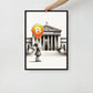 Bitcoin Art / Outside The System - Orange Habit Home - The Orange Habit