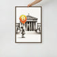 Bitcoin Art / Outside The System - Orange Habit Home - The Orange Habit