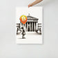 Bitcoin Art / Outside The System - Orange Habit Home - The Orange Habit