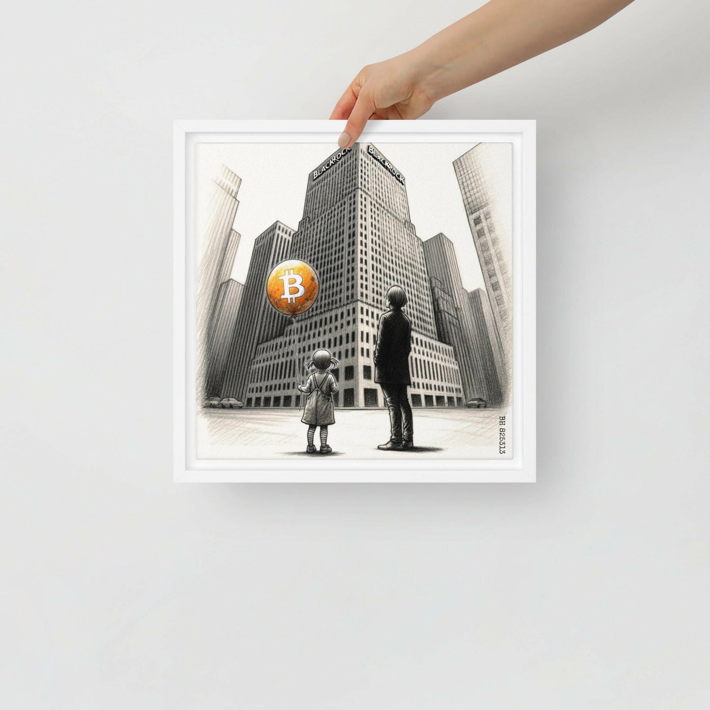 Bitcoin Art / The Unknown - Orange Habit Home - The Orange Habit