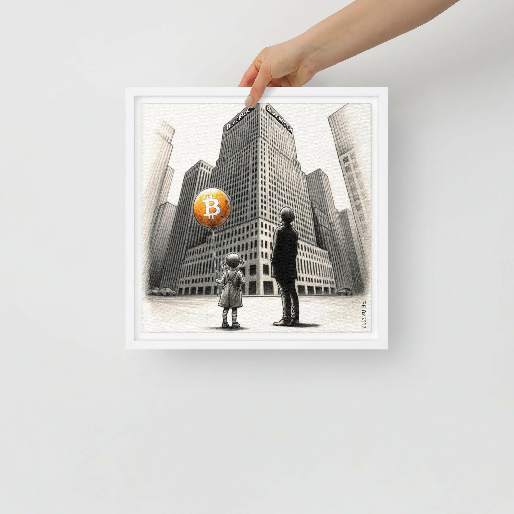 Bitcoin Art / The Unknown - Orange Habit Home - The Orange Habit