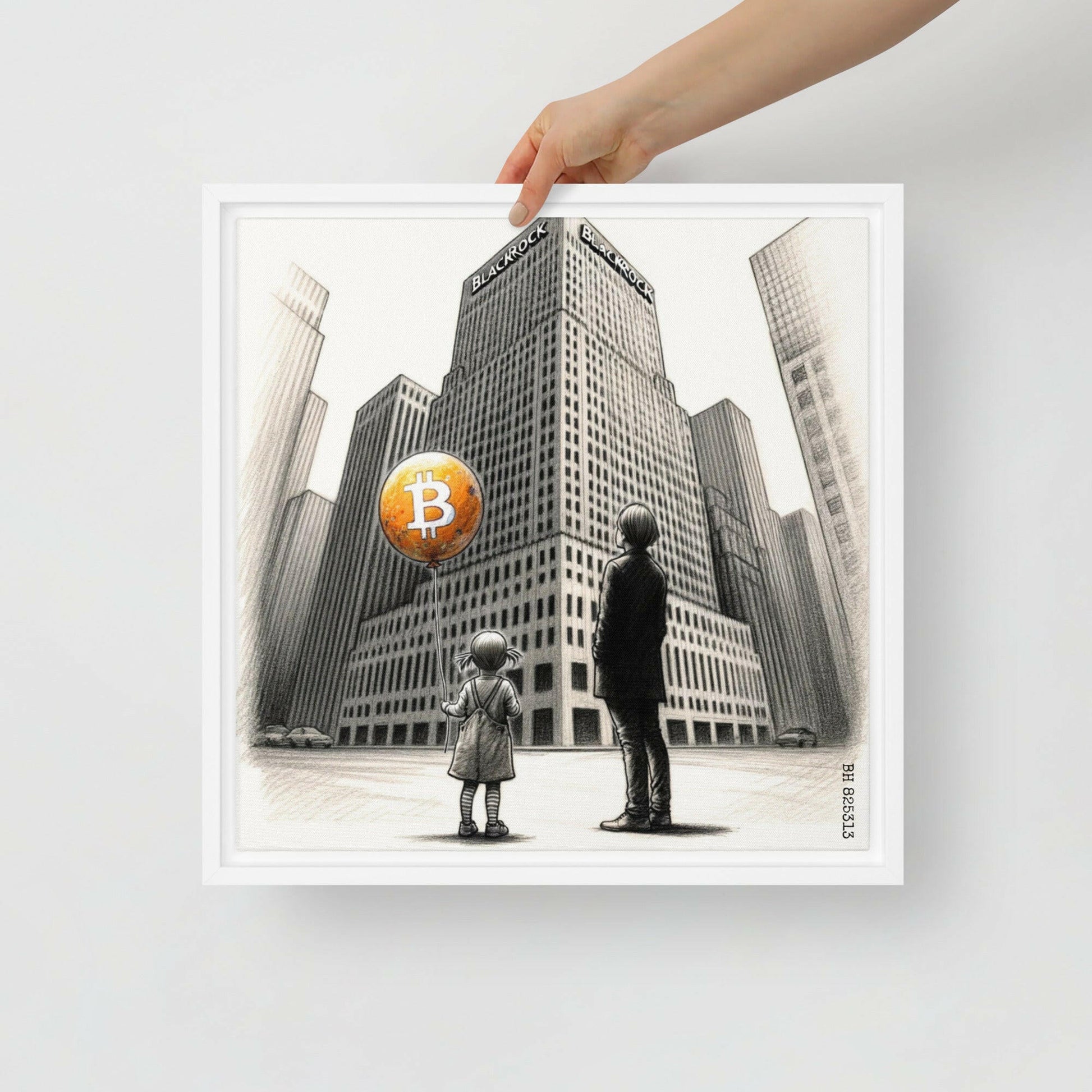 Bitcoin Art / The Unknown - Orange Habit Home - The Orange Habit