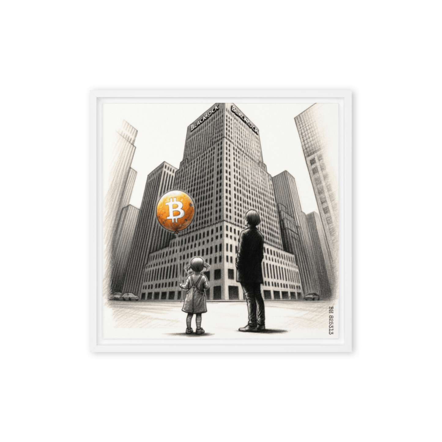 Bitcoin Art / The Unknown - Orange Habit Home - The Orange Habit
