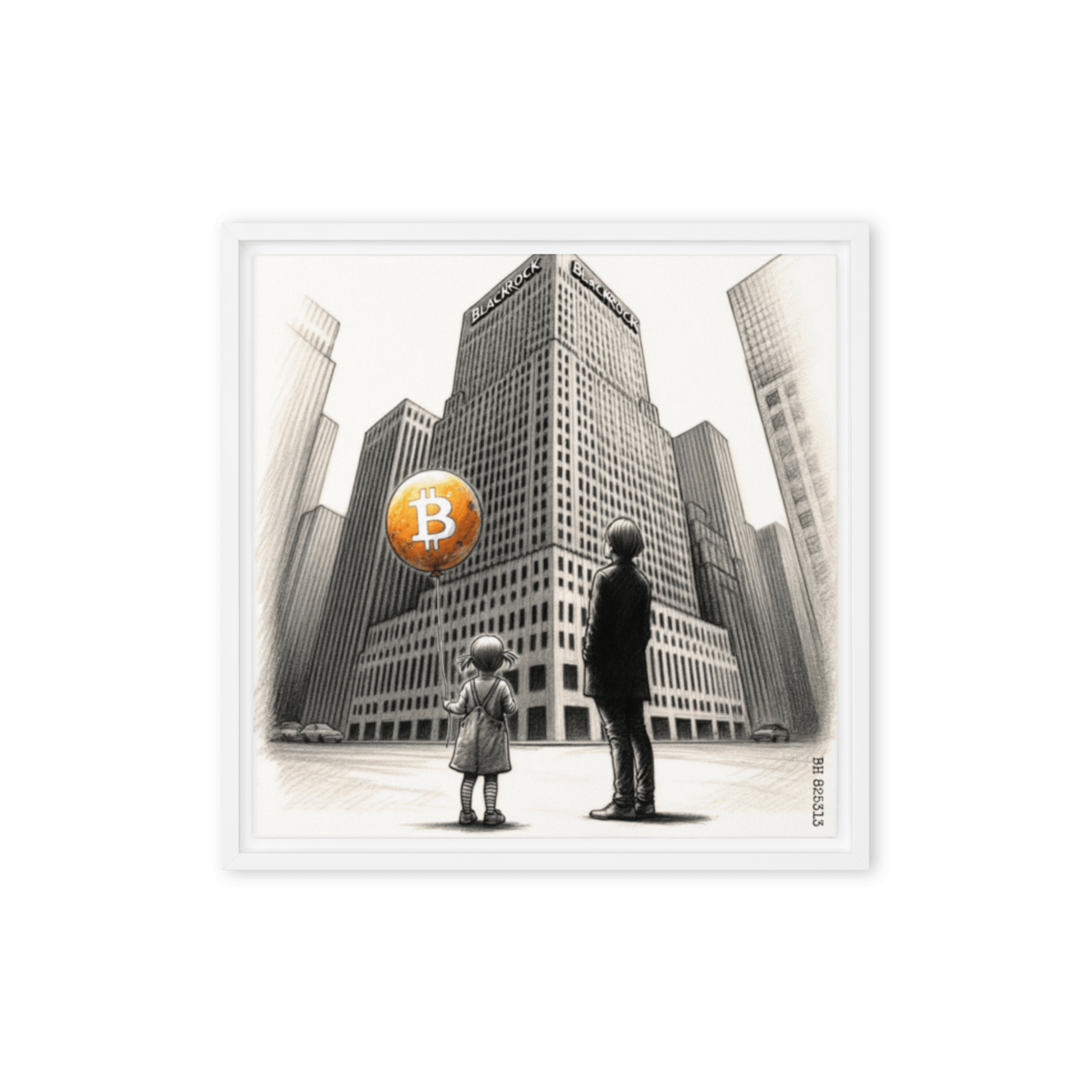 Bitcoin Art / The Unknown - Orange Habit Home - The Orange Habit