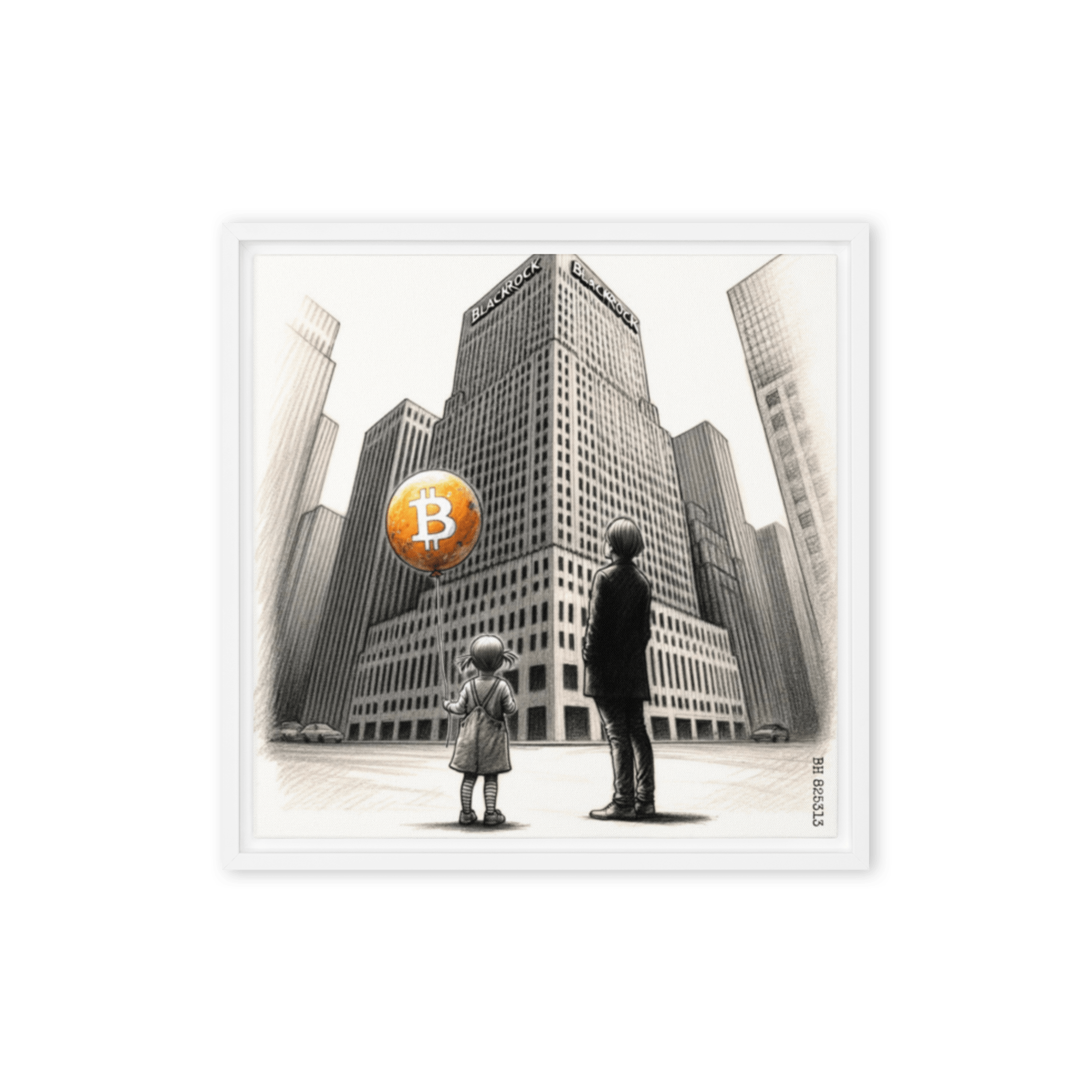 Bitcoin Art / The Unknown - Orange Habit Home - The Orange Habit