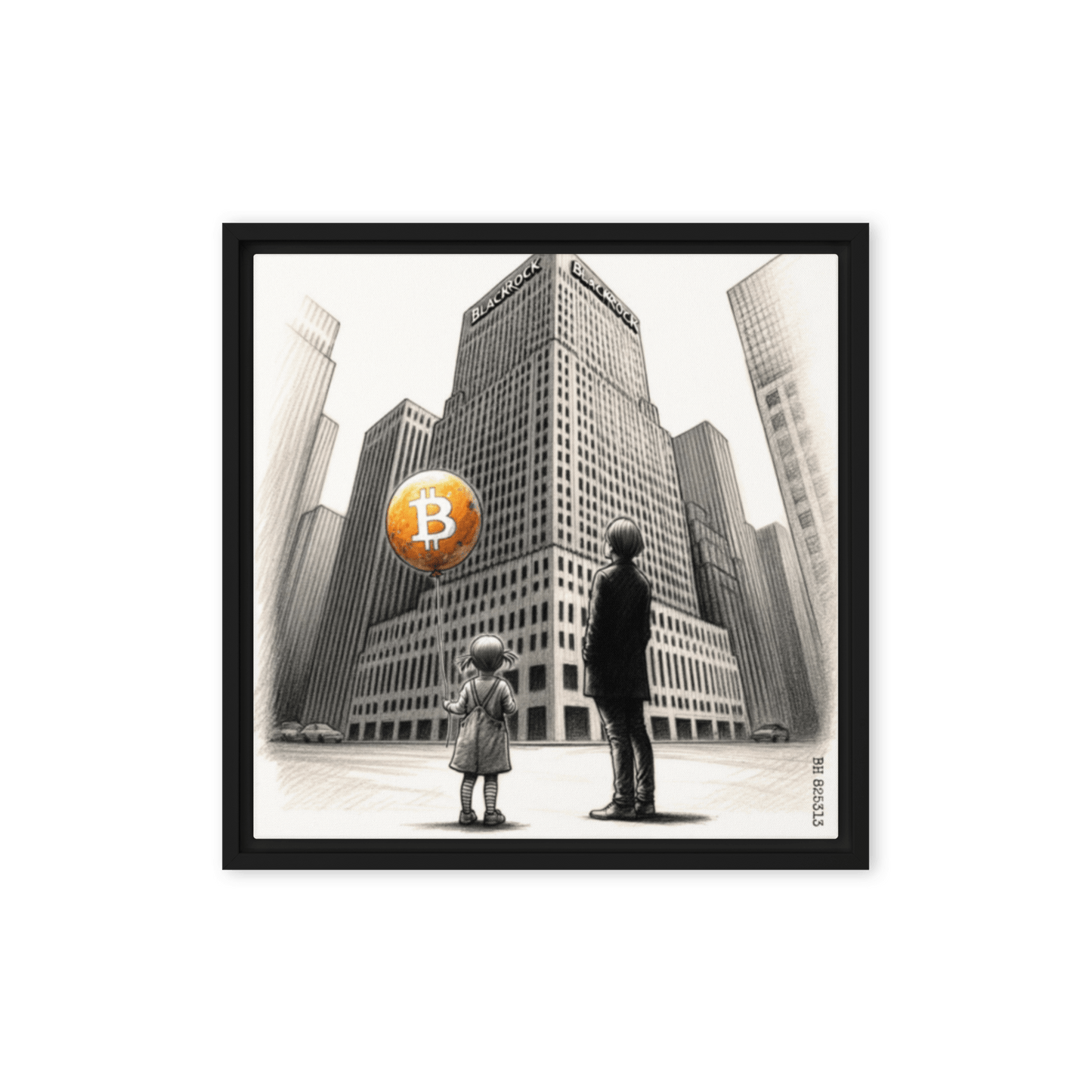 Bitcoin Art / The Unknown - Orange Habit Home - The Orange Habit