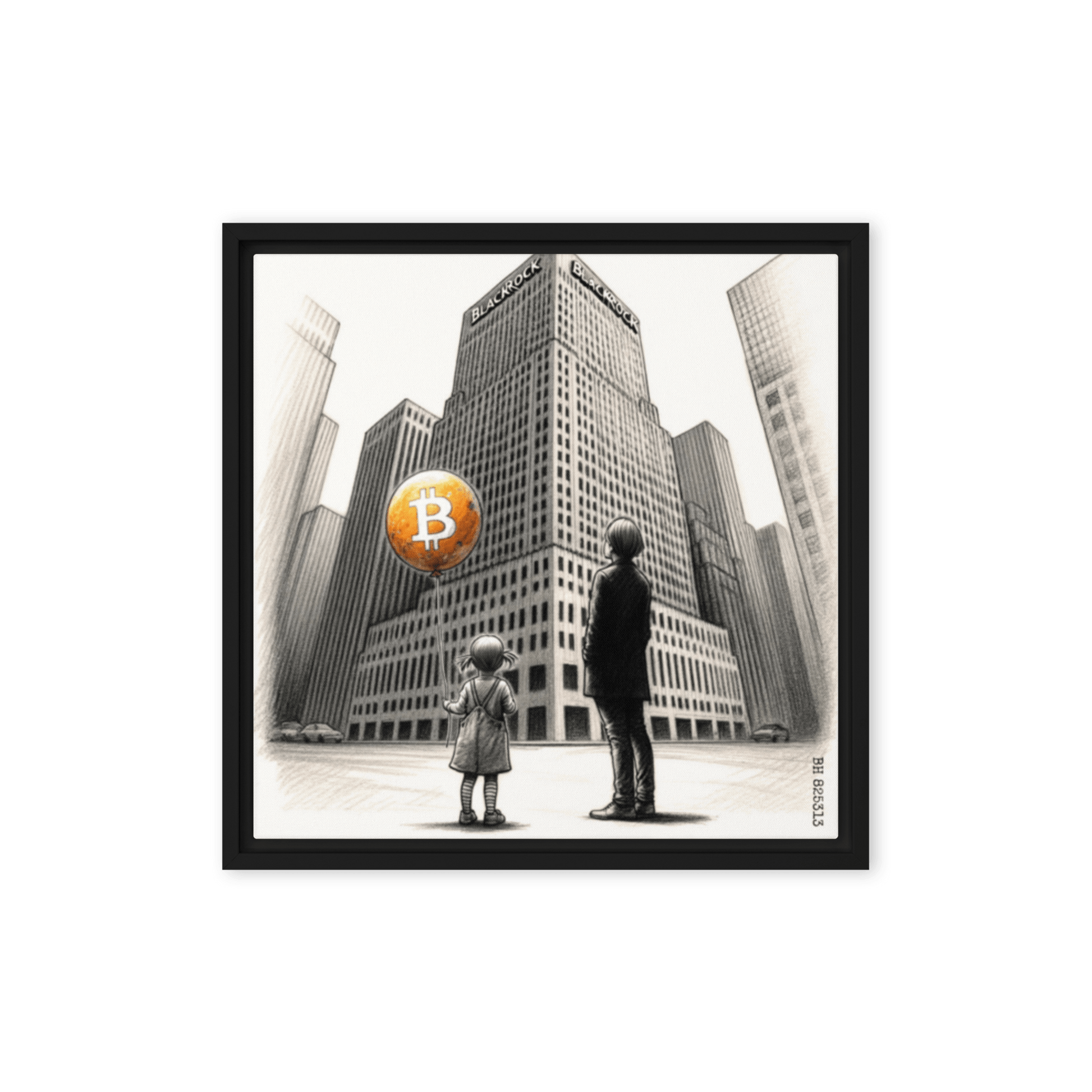Bitcoin Art / The Unknown - Orange Habit Home - The Orange Habit
