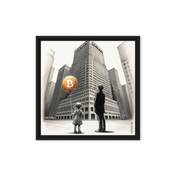 Bitcoin Art / The Unknown - Orange Habit Home - The Orange Habit