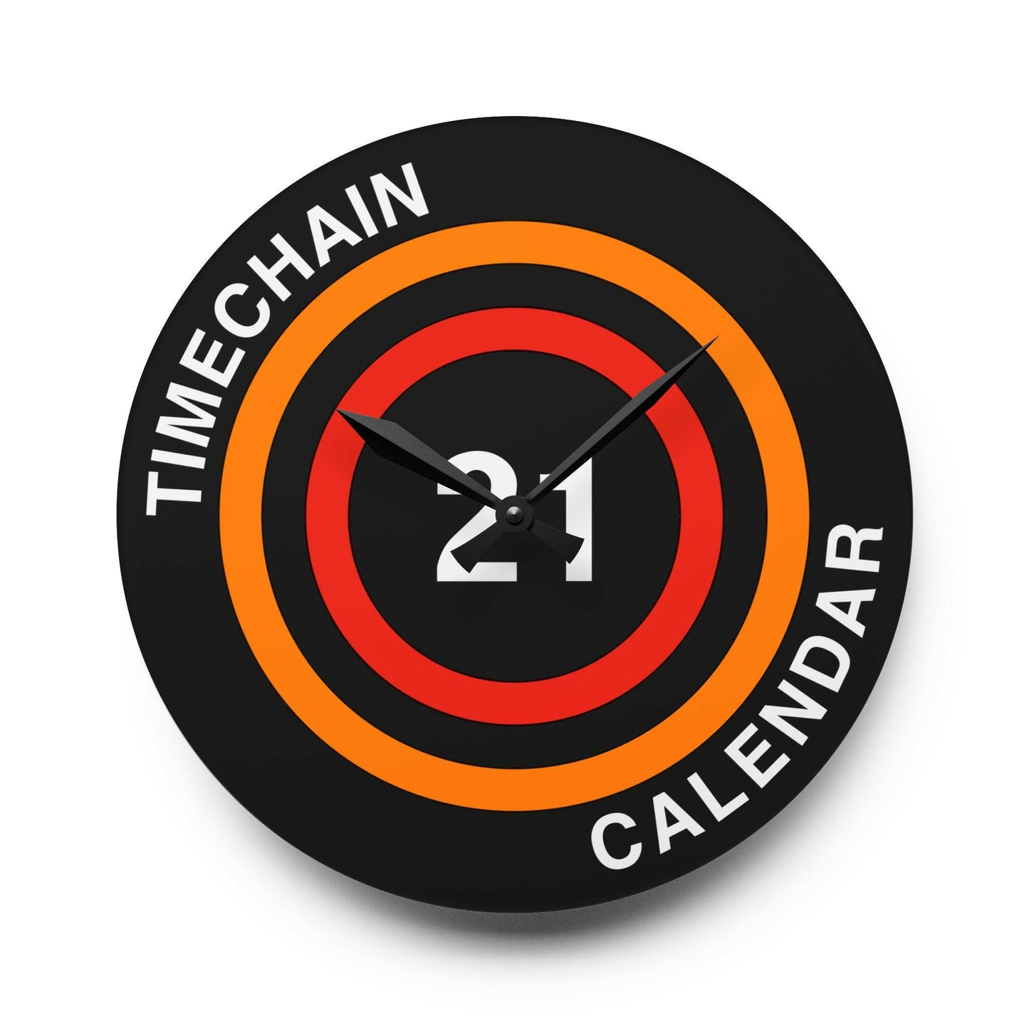 Timechain Calendar / Bitcoin Wall Clock - Orange Habit Home - The Orange Habit