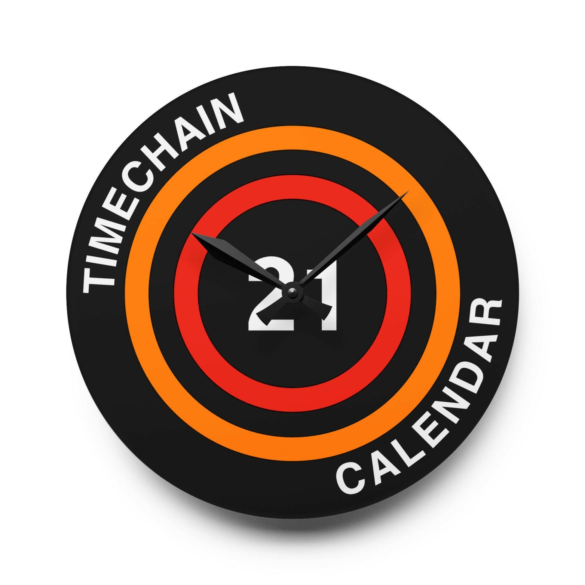 Timechain Calendar / Bitcoin Wall Clock - Orange Habit Home - The Orange Habit
