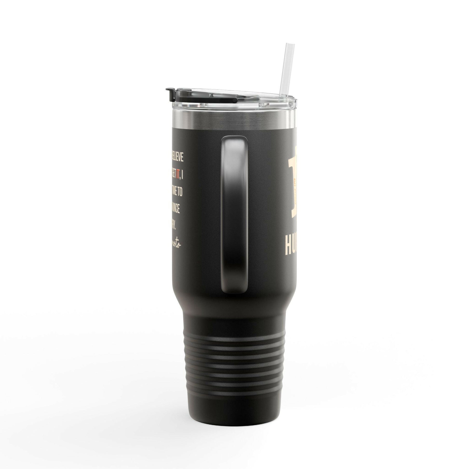 B Humble / Bitcoin Insulated Travel Mug - Orange Habit Home - The Orange Habit