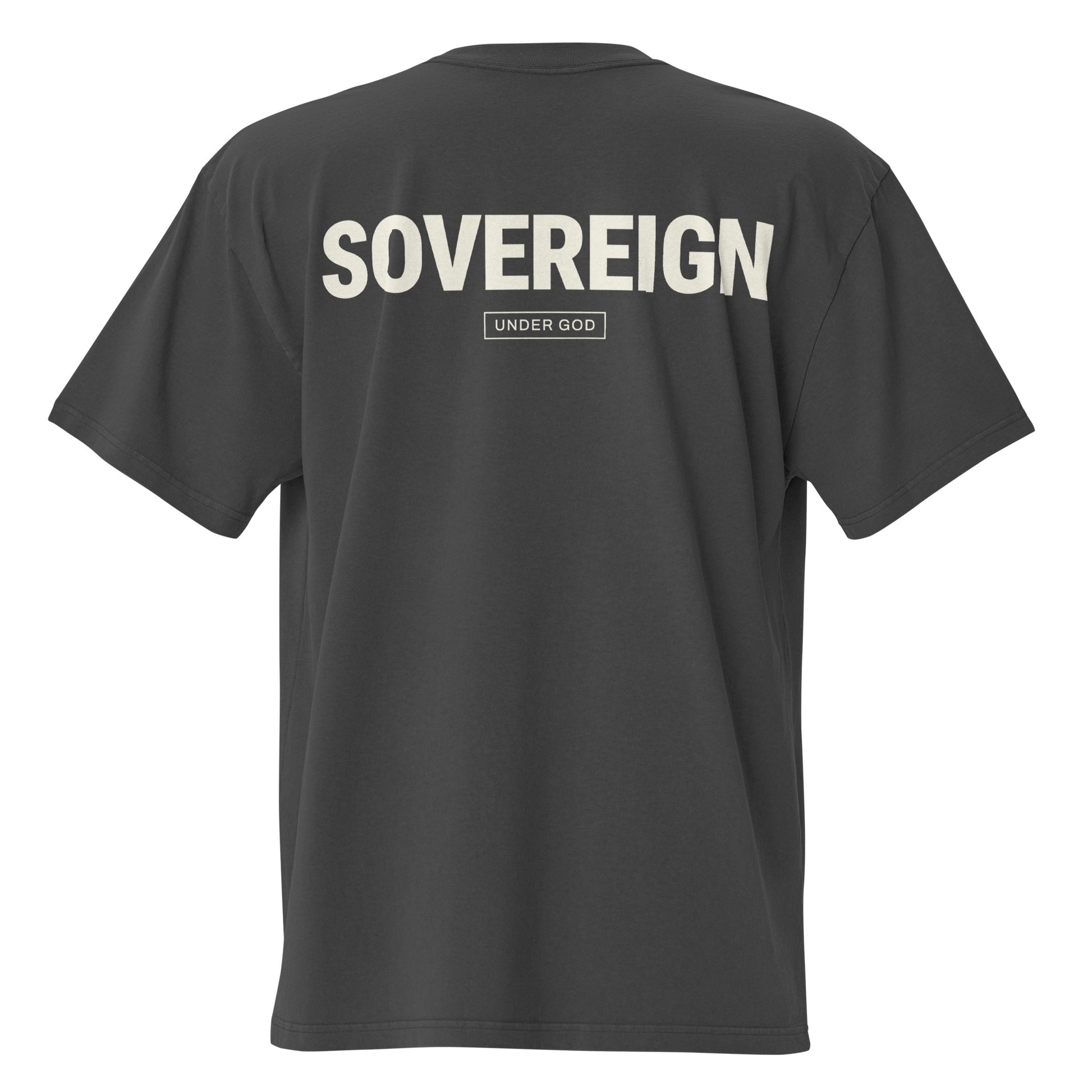 Sovereign Under God Oversized Christian T-Shirt by Praise Society at SVRN Society