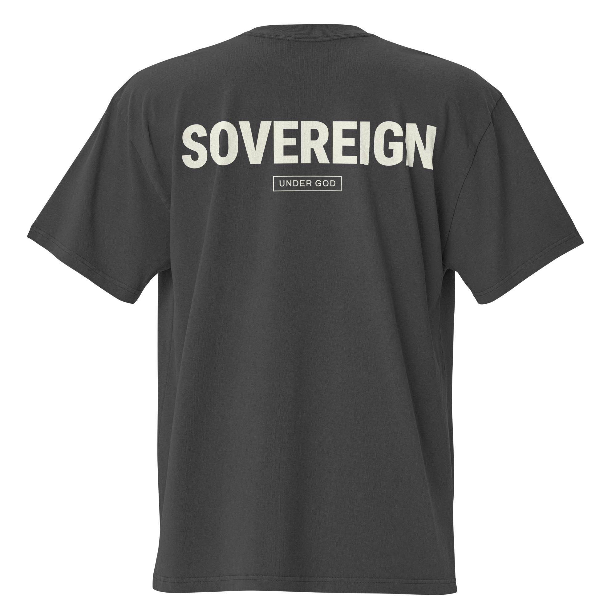 Sovereign Under God Oversized Christian T-Shirt by Praise Society at SVRN Society