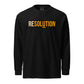 RESOLUTION / Long Sleeve T-shirt - SVRN_T - The Orange Habit