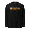 RESOLUTION / Long Sleeve T-shirt - SVRN_T - The Orange Habit