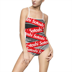 SATOSHI / Bitcoin Swimsuit - Nikki Nakamoto - The Orange Habit
