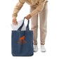 SATOSHI HODLR / Embroidered Organic Bitcoin Tote - Nikki Nakamoto Bags - The Orange Habit