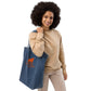 SATOSHI HODLR / Embroidered Organic Bitcoin Tote - Nikki Nakamoto Bags - The Orange Habit