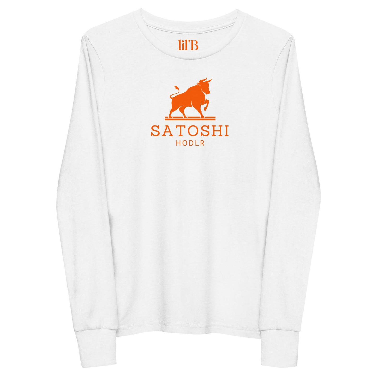 Satoshi HODLR / Kid’s Long Sleeve Bitcoin Tee - Lil'B - The Orange Habit
