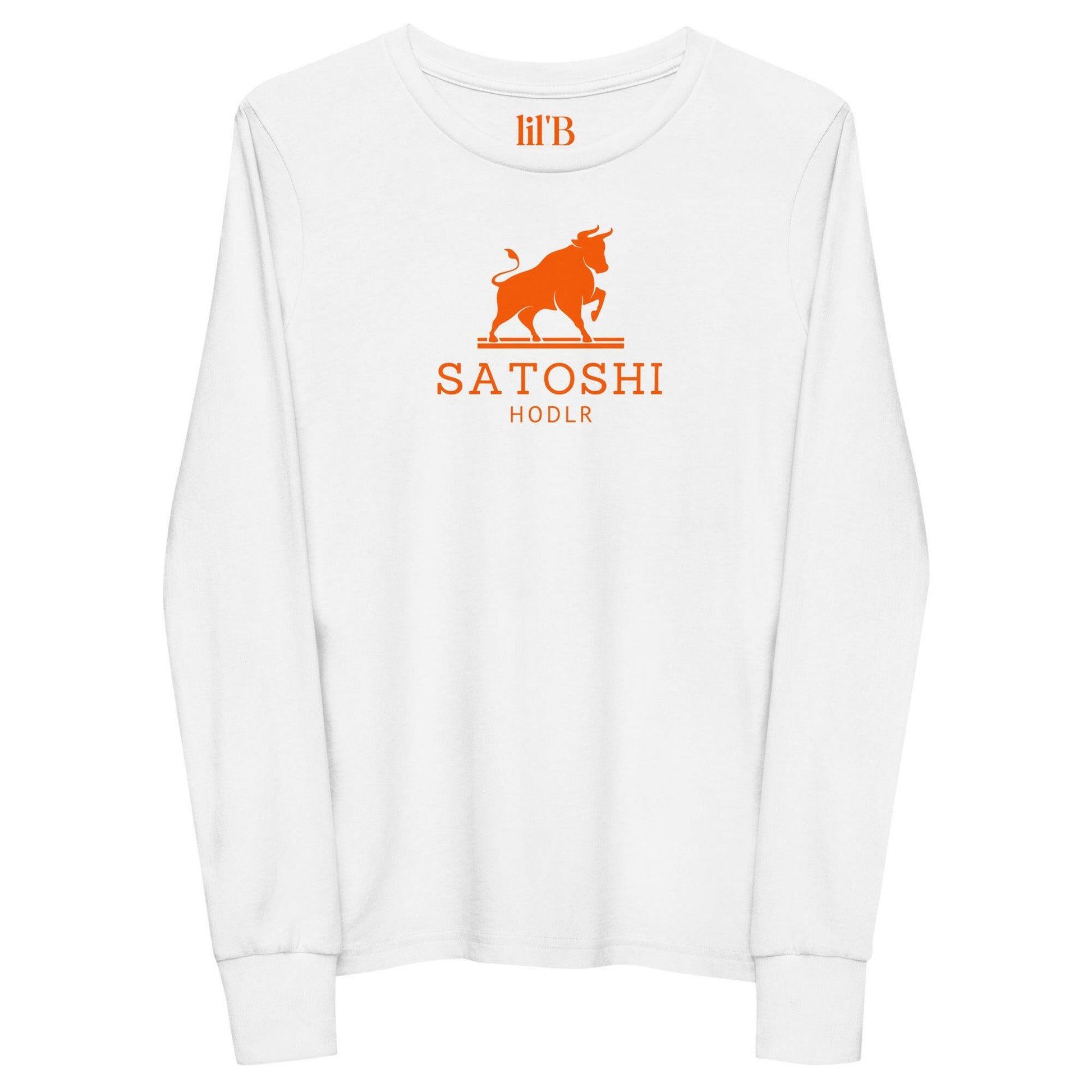 Satoshi HODLR / Kid’s Long Sleeve Bitcoin Tee - Lil'B - The Orange Habit