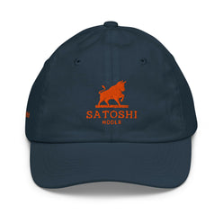 SATOSHI HODLR / Kids Bitcoin Hat - Lil'B Hats - The Orange Habit