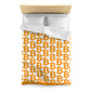 SATOSHI MATISSE / Bitcoin Duvet Cover - Orange Habit Home - The Orange Habit