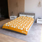SATOSHI MATISSE / Bitcoin Duvet Cover - Orange Habit Home - The Orange Habit