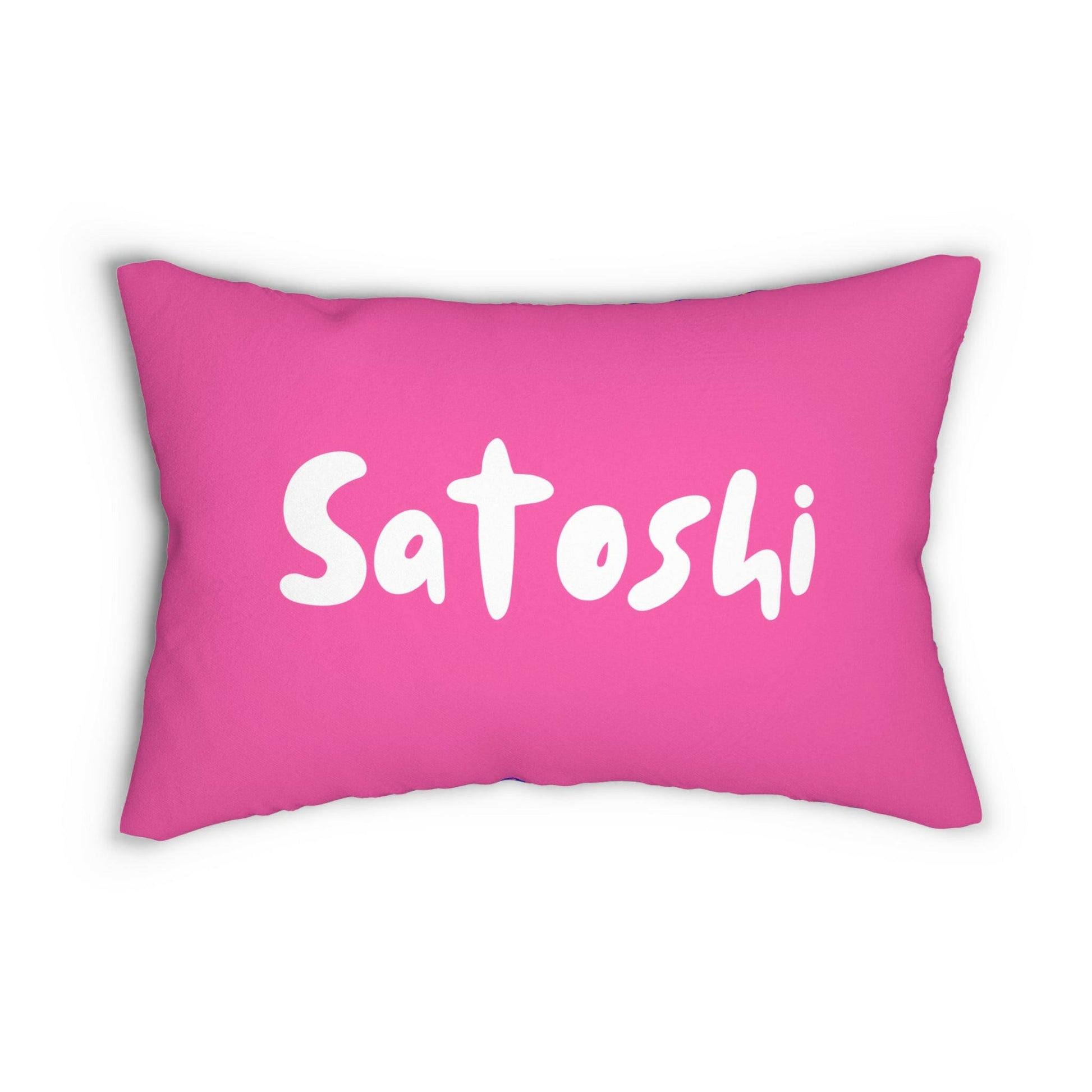 SATOSHI MATISSE / Bitcoin Lumbar Pillow - Orange Habit Home - The Orange Habit